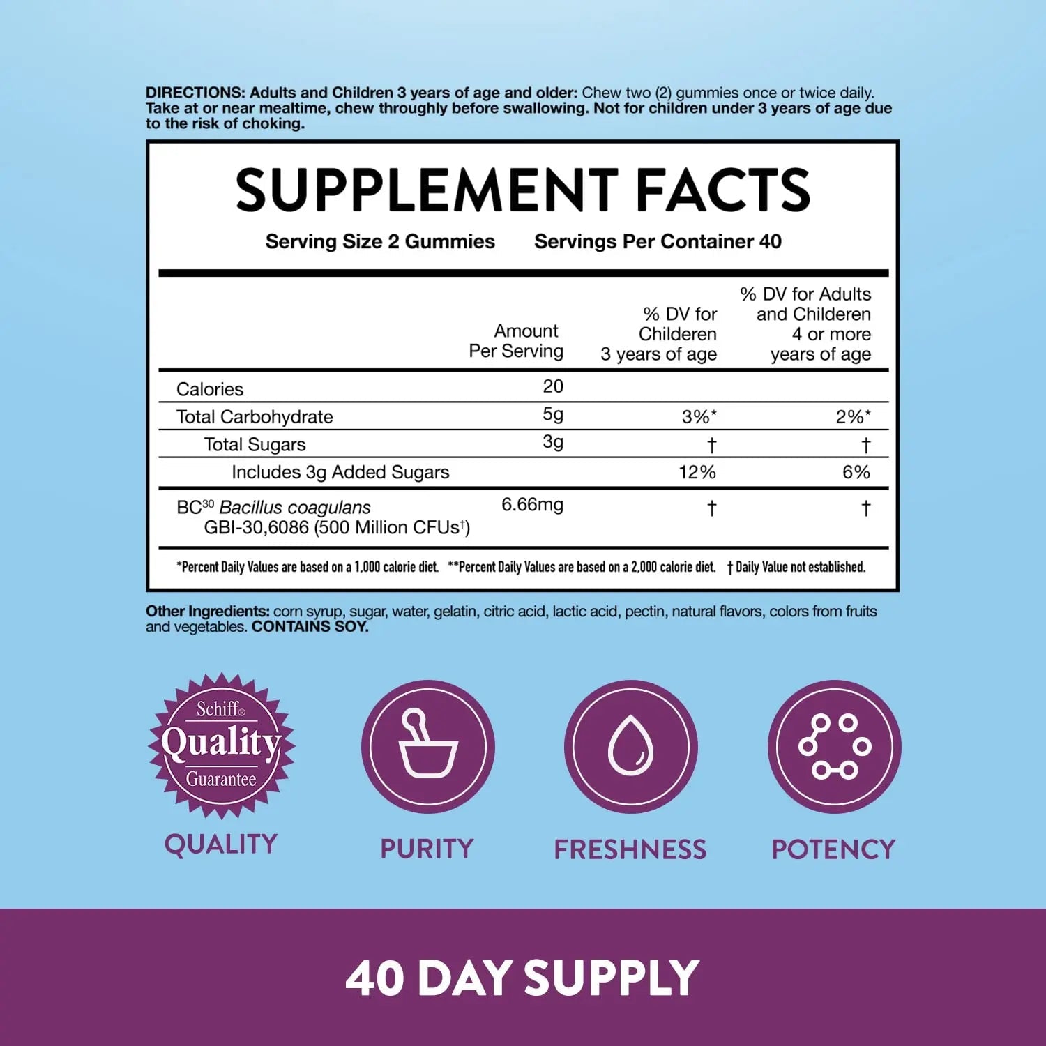 Vitafusion Fiber Well Sugar Free Fiber Supplement & Digestive Advantage Probiotic - TrustMedUSA