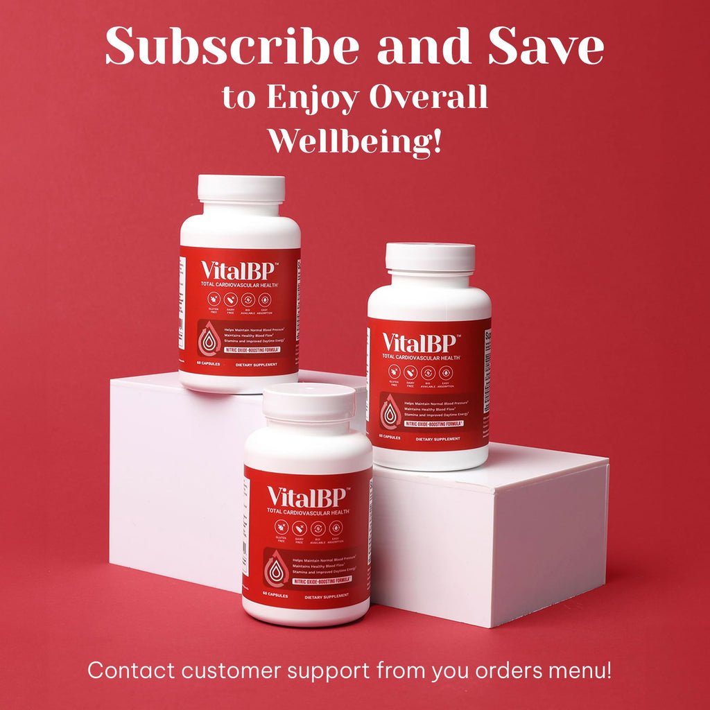 Vital BP - Support for Normal Blood Pressure - Supports Blood Flow & Arteries - with CoQ10, L-Citrulline, and K2 & D3-60 Capsules - TrustMedUSA