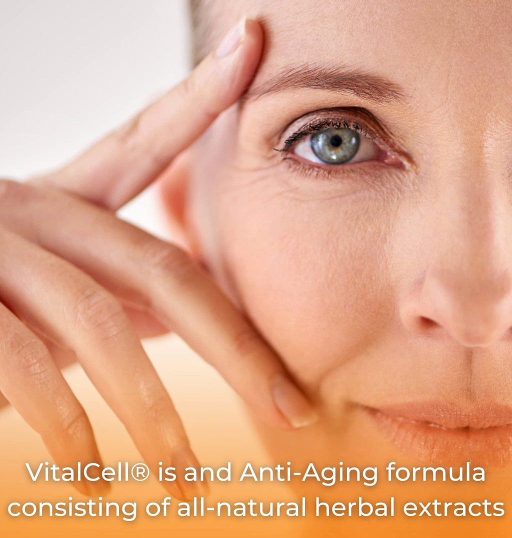 Vital Cell Natural Anti-Aging Supplement for Men and Women, Supporting Circulation and Healthy Organ Function (180 Vegetarian Capsules) - TrustMedUSA
