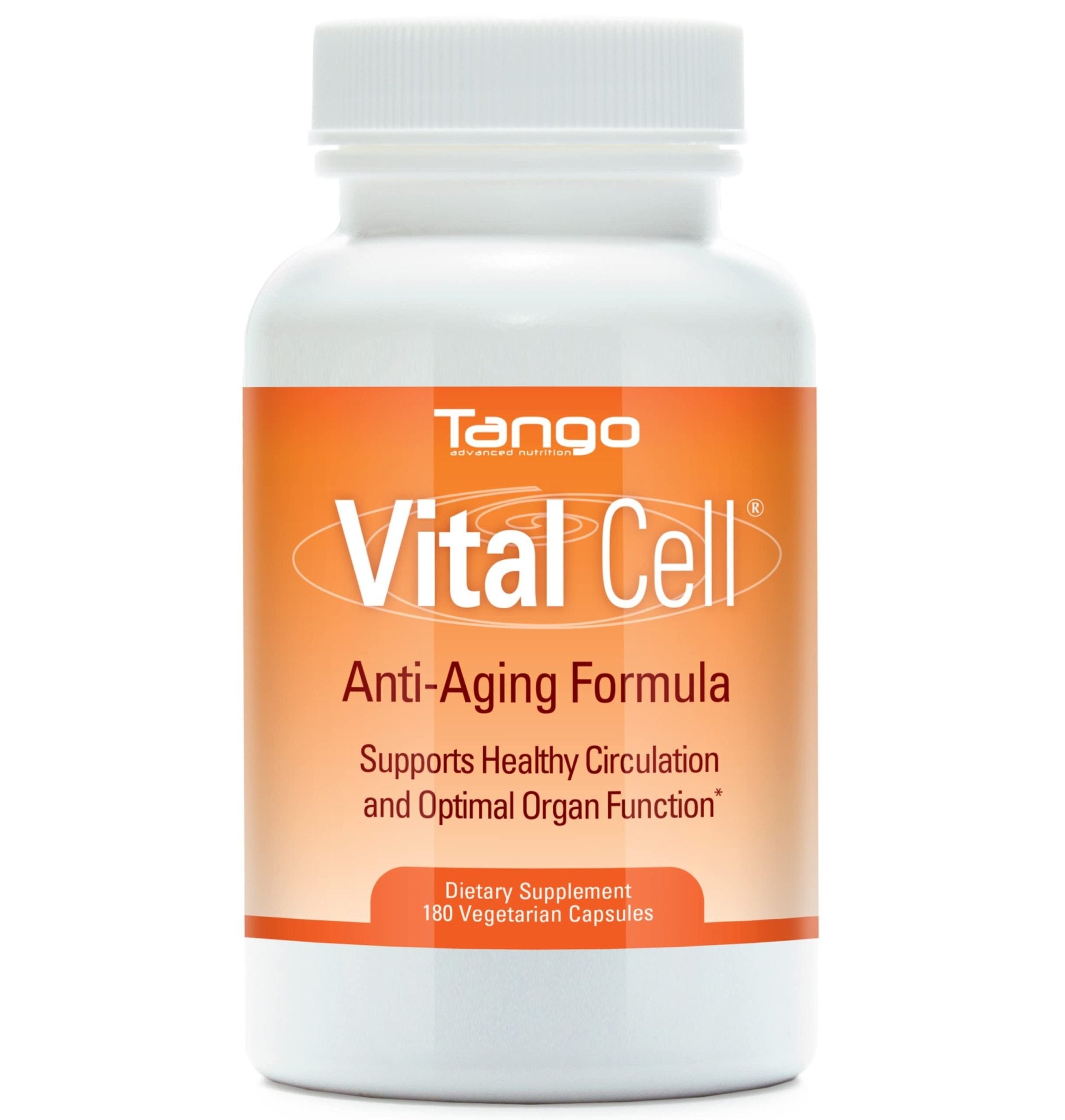Vital Cell Natural Anti-Aging Supplement for Men and Women, Supporting Circulation and Healthy Organ Function (180 Vegetarian Capsules) - TrustMedUSA