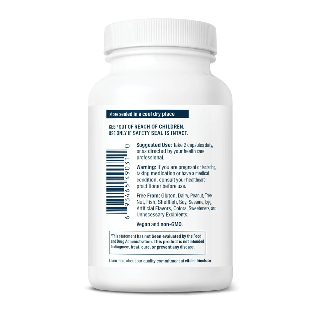 Vital Nutrients Cortisol Balance | Vegan Adrenal Support Supplements | Cortisol Manager Supports Energy & Stress Levels | Ashwagandha & Magnesium for Relaxation | Gluten, Dairy, Soy Free | 90 Capsules - Maple Wellness Supplements