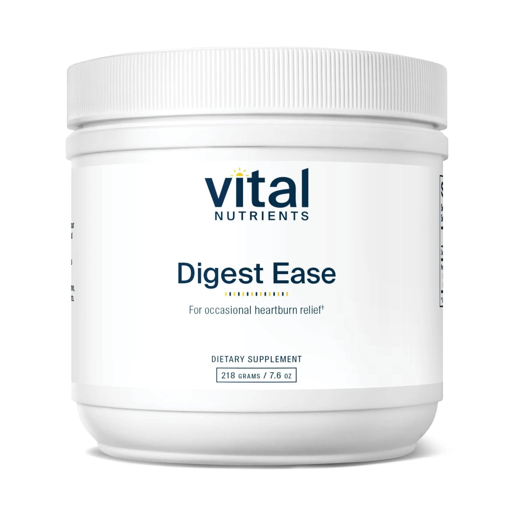 Vital Nutrients Digest Ease (Formerly Heartburn Tx) - Occasional Heartburn & Indigestion Relief - Supports Healthy GI Function & Helps Soothe GI Tract - Gluten, Dairy, Soy Free - Non-GMO - 50 Servings - TrustMedUSA