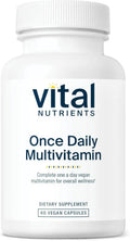 Vital Nutrients Once Daily Multivitamin - Vegan Multi for Women & Men - Allergen-Free - 19 Essential Vitamins + Antioxidants for Eye and Heart Health - TrustMedUSA