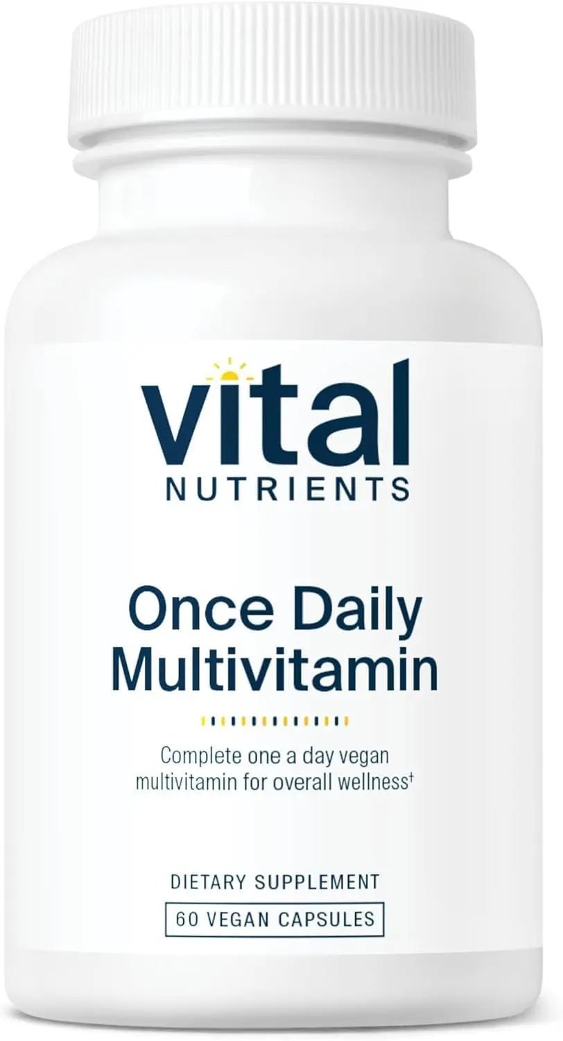 Vital Nutrients Once Daily Multivitamin - Vegan Multi for Women & Men - Allergen-Free - 19 Essential Vitamins + Antioxidants for Eye and Heart Health - TrustMedUSA