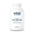 Vital Nutrients Ultra Pure Fish Oil 700 - Supports Heart, Brain, and Joint Health* - Sustainably Sourced High EPA & DHA Omega-3 Fatty Acid - Lemon Flavor - Gluten, Dairy & Soy Free - 120 Softgels - Maple Wellness Supplements