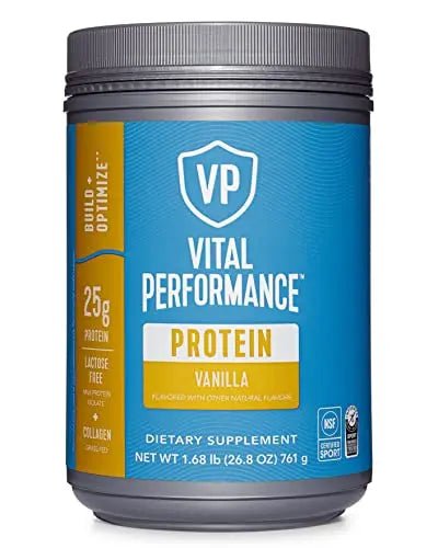 Vital Performance Protein Powder, 25g Lactose-Free Milk Protein Isolate Casein & Whey - TrustMedUSA