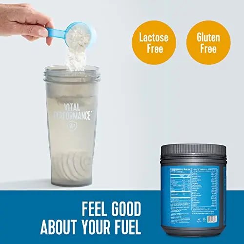 Vital Performance Protein Powder, 25g Lactose-Free Milk Protein Isolate Casein & Whey - TrustMedUSA