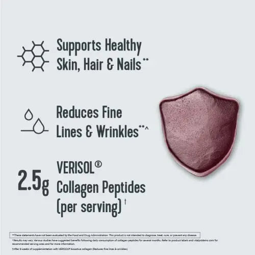 Vital Proteins Collagen Gummies, 2.5g of Clinically-Tested Collagen for Hair, Skin - TrustMedUSA