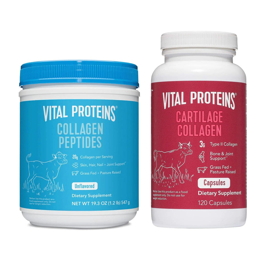 Vital Proteins Collagen Peptides Powder 19.3oz+ Collagen Pills, Type II - TrustMedUSA