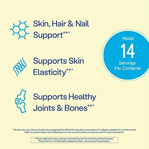 Vital Proteins Collagen Peptides Powder, Promotes Hair, Nail, Skin, Bone and Joint Health - TrustMedUSA