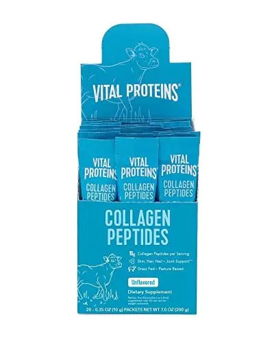 Vital Proteins Collagen Peptides Powder Supplement Travel Packs, Hydrolyzed Collagen - TrustMedUSA