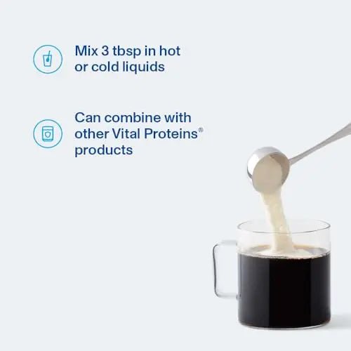 Vital Proteins Collagen Peptides Powder with Hyaluronic Acid and Vitamin C, Unflavored - TrustMedUSA