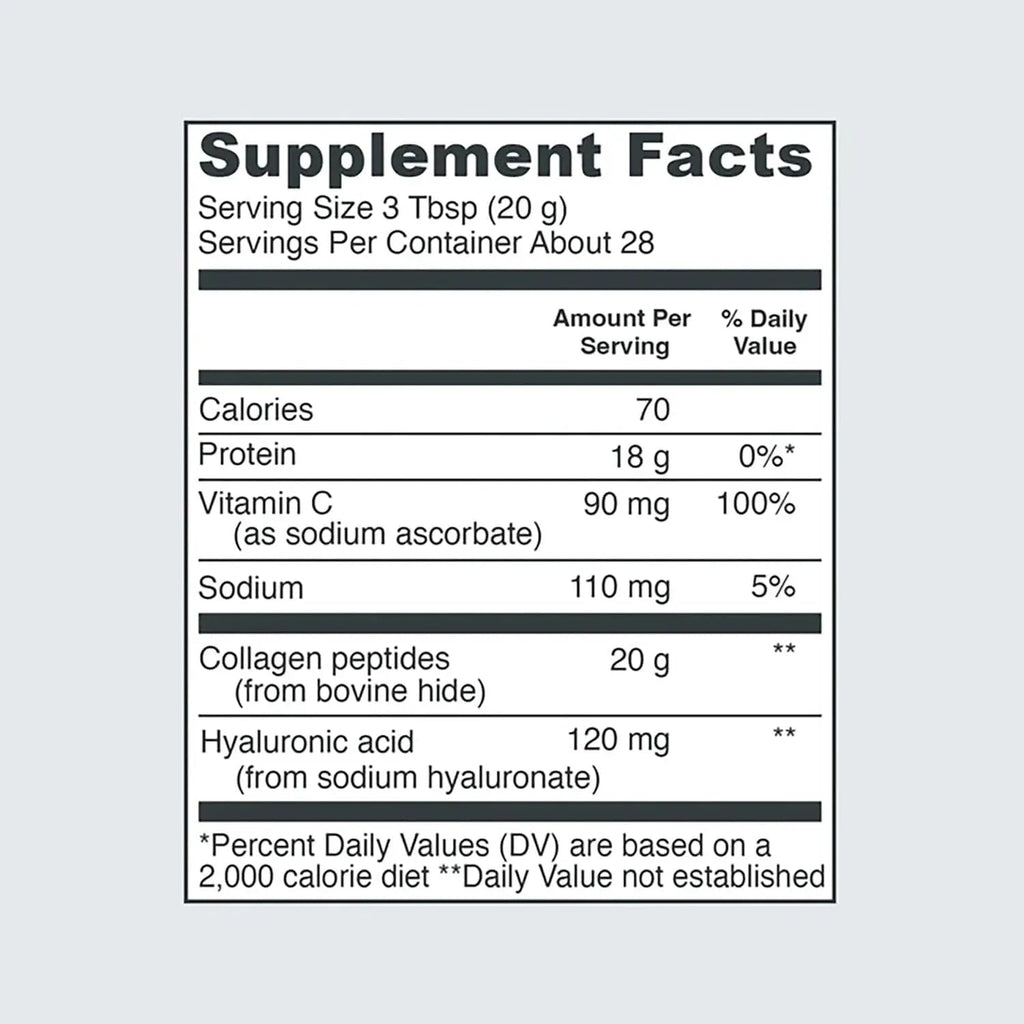 Vital Proteins Collagen Powder Supplement Hydrolyzed Peptides with Hyaluronic Acid - TrustMedUSA