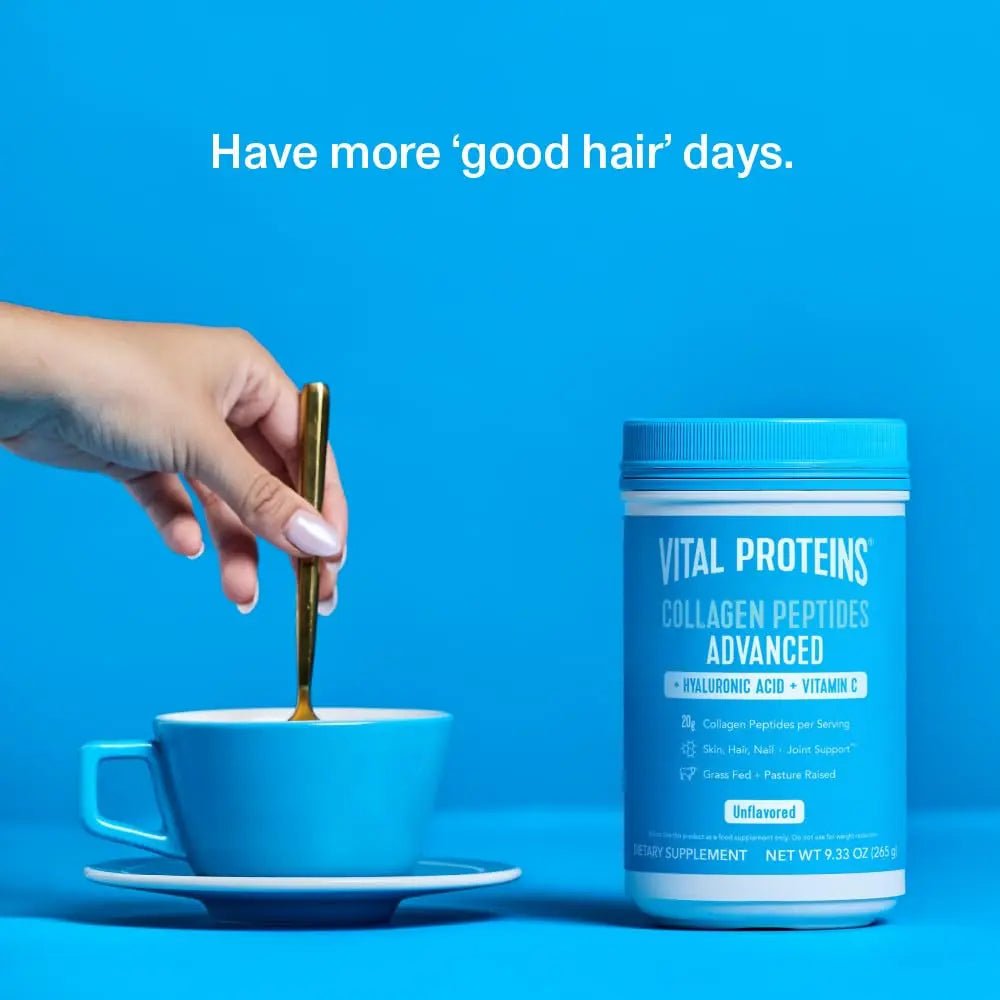 Vital Proteins Collagen Powder Supplement Hydrolyzed Peptides with Hyaluronic Acid - TrustMedUSA