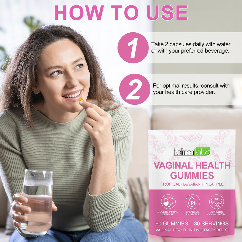 Vital Source Feminine Gummies - Feminine Balance Gummies for Women ph Natrual Famale Balance Cummie - Collagen Gummie - Pineapple PH Balance Gummie for Women Support Women’s Health - 60PCS - TrustMedUSA