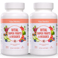 Vital Super Fruits & Veggies - Daily Superfood Capsules for Adults - Fruit & Vegetable Supplements to Boost Immunity & Energy - 2-in-1 Formula for Overall Wellness - TrustMedUSA