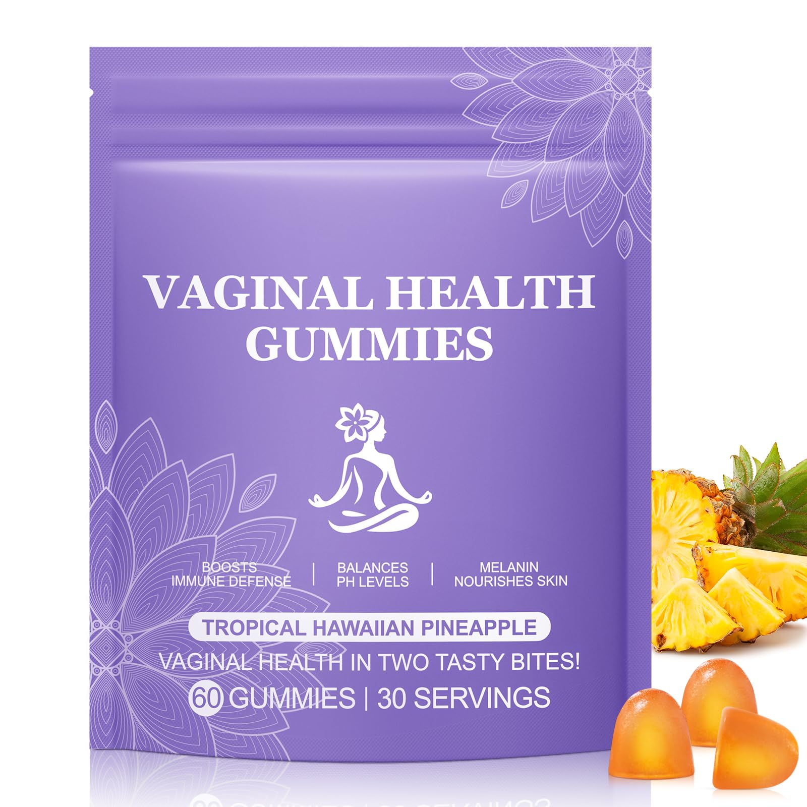 Vital Vaginal Probiotic Gummies for Women, 60PCS Feminine Balance Gummies, PH Balance,Immune Support, Vegan, Gluten-Free, Vaginal Probiotics Supplement, 60 Count - TrustMedUSA