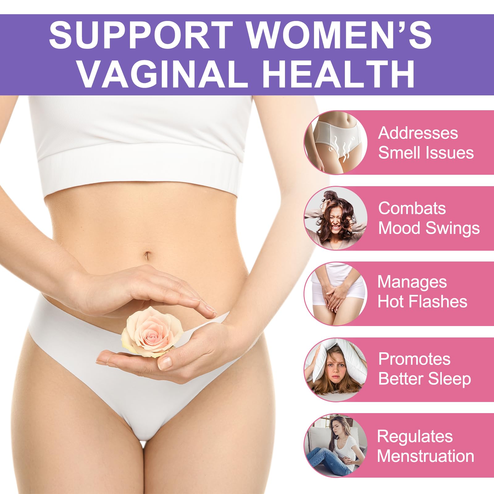 Vital Vaginal Probiotic Gummies for Women, 60PCS Feminine Balance Gummies, PH Balance,Immune Support, Vegan, Gluten-Free, Vaginal Probiotics Supplement, 60 Count - TrustMedUSA