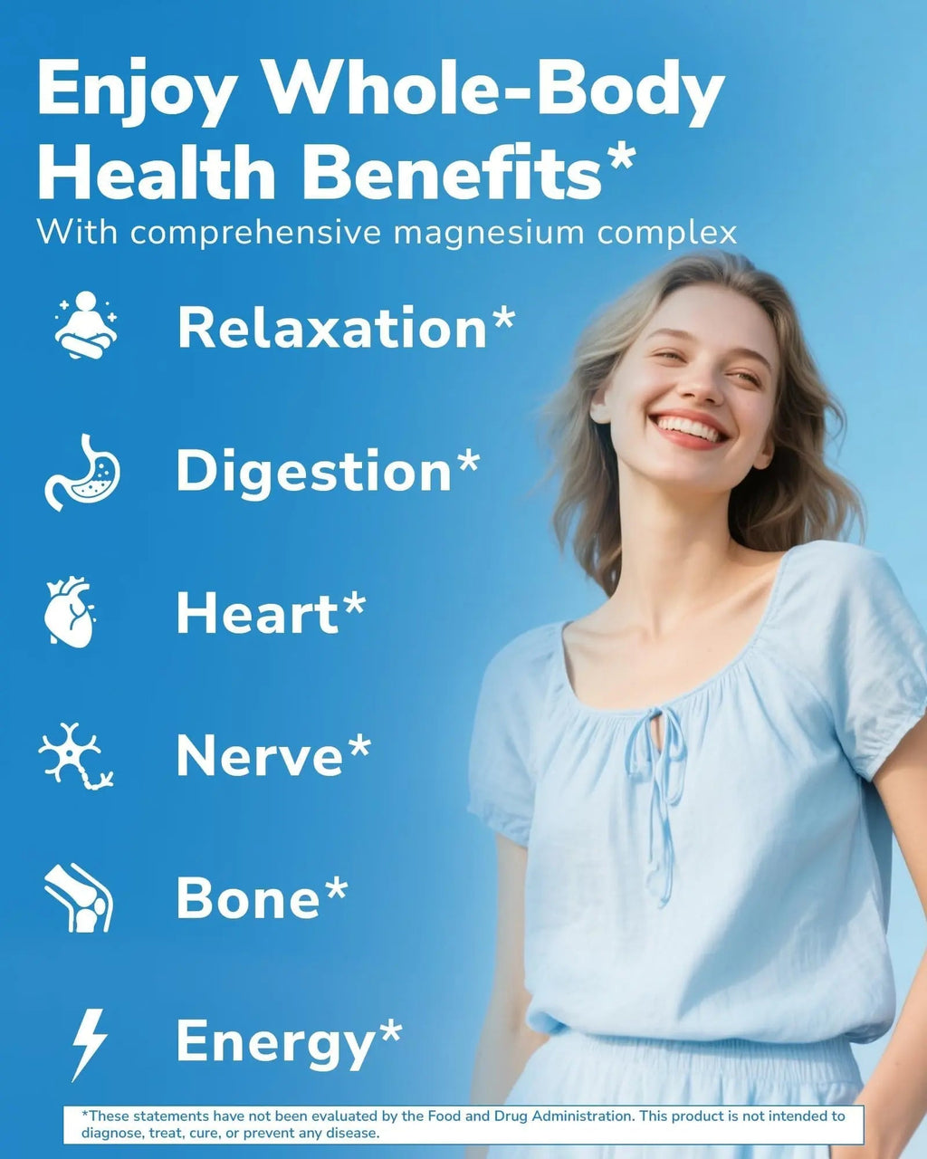Vitalibre 12 in 1 Magnesium Complex Supplement 500mg | Max Absorption Chelated Magnesium Glycinate Citrate Malate & More for Bone, Nerve & Digestive Support | Non-GMO Vegan Capsules (120 Count) - TrustMedUSA