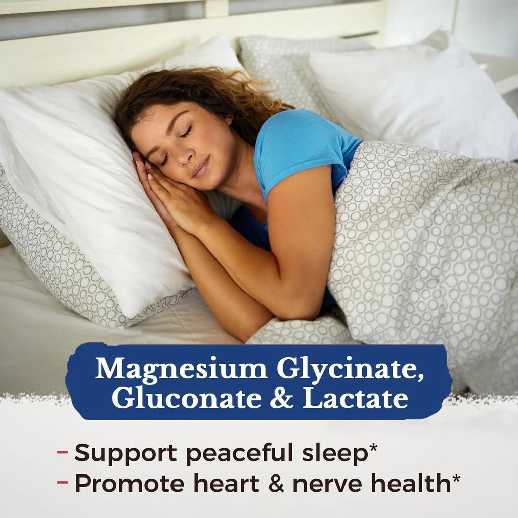 Vitalitown 10 in 1 Magnesium Complex Supplement - 400mg Elemental Magnesium Chelated with Glycinate, Citrate, Malate, Taurate & More - for Sleep Heart Energy - Non-GMO, Vegan, 90 Caps - TrustMedUSA