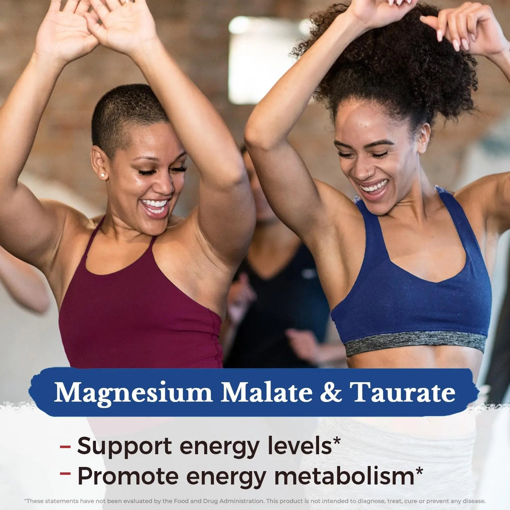 Vitalitown Magnesium Complex Supplement | 300mg Elemental Mag | Magnesium Citrate Glycinate Taurate Malate | Non-GMO, No Gluten, 90 Vegan Magnesio Capsules for Bone Brain Heart - TrustMedUSA