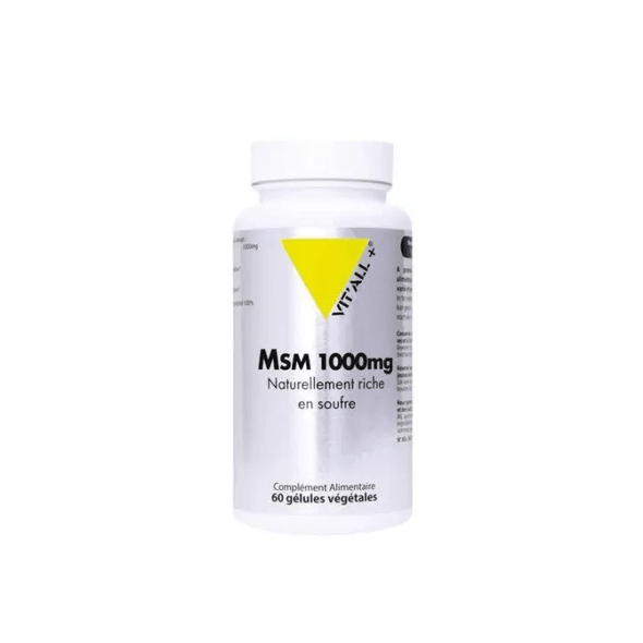 Vitall+ Msm MethylSulfonylMethane 1000mg 60 vegetarian capsules - TrustMedUSA
