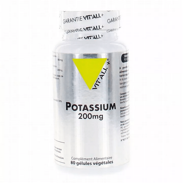 Vitall+ Potassium 200mg 80 vegetarian capsules - TrustMedUSA