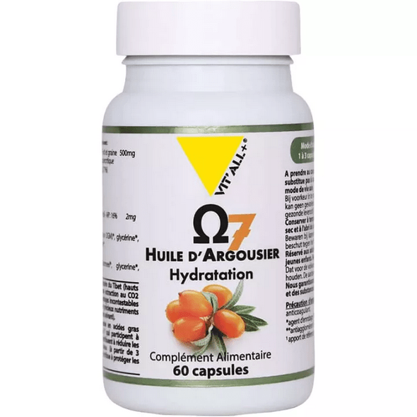 Vitall+ Sea Buckthorn Oil Omega 7 - Hydration 60 capsules - TrustMedUSA