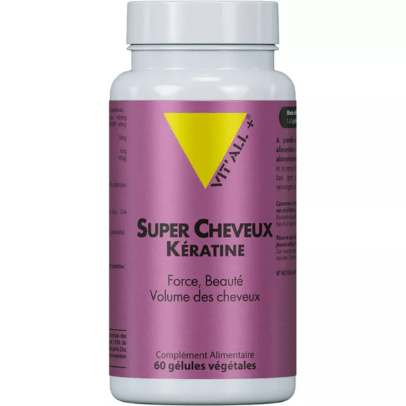Vitall+ Super Hair Keratin Pure 500mg 50 vegetarian capsules - TrustMedUSA