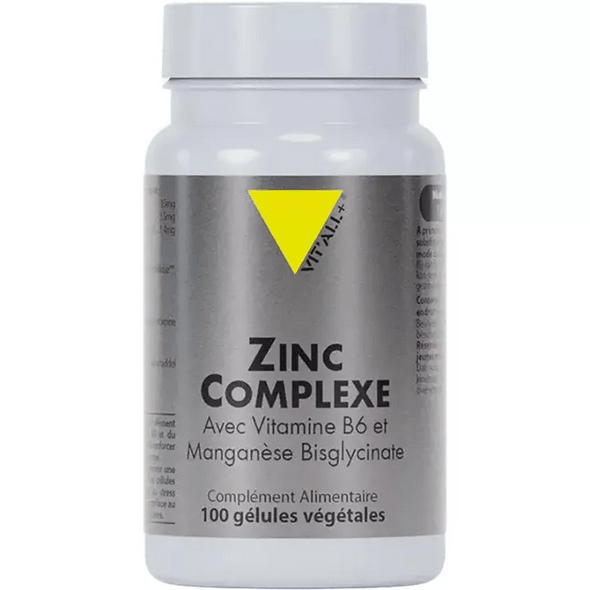Vitall+ Zinc Complex 100 vegetarian capsules - TrustMedUSA