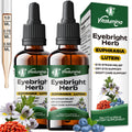 Vitalumina Eyebright Herbal Liquid with Organic Euphrasia, Lutein, Bilberry, Blueberry & Goji – Plant-Based Vegan Supplement for Adults – 4 fl oz - TrustMedUSA