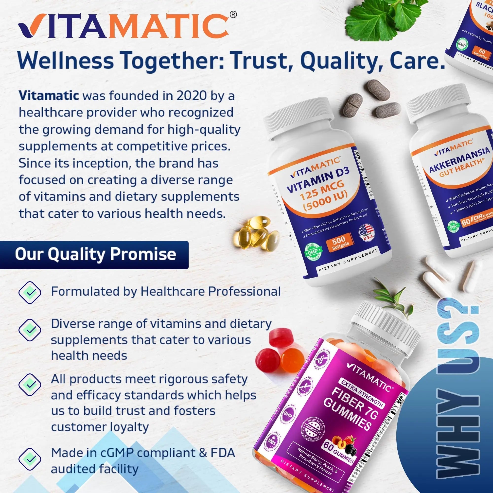 Vitamatic Boric Acid Vaginal Capsule Shell Suppositories 600 mg USP Grade Boric Acid in Vegetarian Capsule Shell - 60 Count - TrustMedUSA