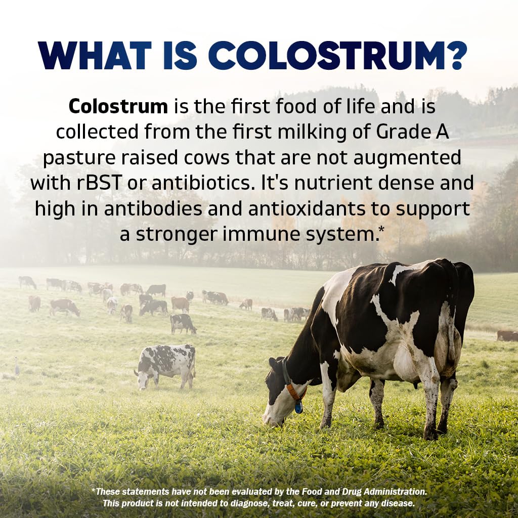 Vitamatic Bovine Colostrum 30% IgG Supplement 1500 mg per Serving - Supplement for Gut Health, Hair Growth, Beauty, Muscle Recovery, & Immune Support - 180 Veg Capsules - TrustMedUSA