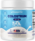 Vitamatic Bovine Colostrum Powder - 50% Highest IgG -120 Gram - Supplement for Gut Health, Hair Growth, Beauty, Muscle Recovery, & Immune Support - Easy to Mix - Unflavored - 60 Servings - TrustMedUSA