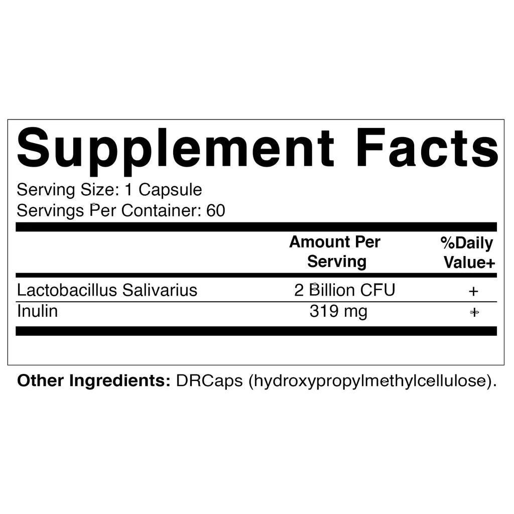 Vitamatic Lactobacillus Salivarius 2 Billion per DR Capsule - 60 Count - Digestive Support - TrustMedUSA