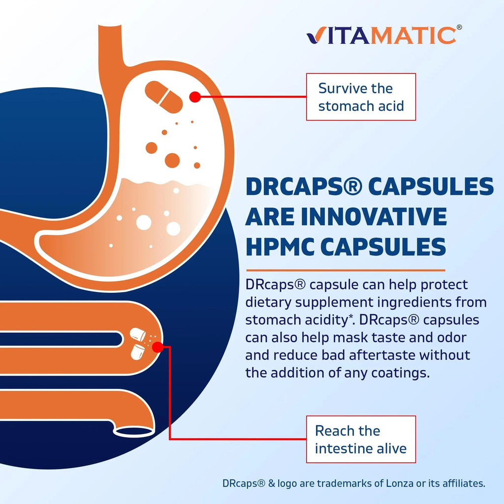 Vitamatic Lactobacillus Salivarius 2 Billion per DR Capsule - 60 Count - Digestive Support - TrustMedUSA