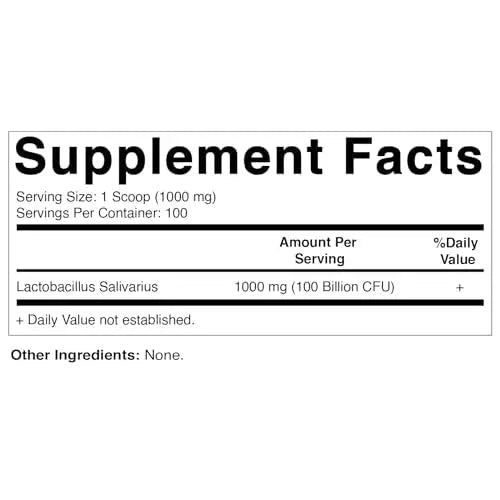 Vitamatic Lactobacillus Salivarius Probiotic Powder - Digestive Support - 100 Gram - TrustMedUSA