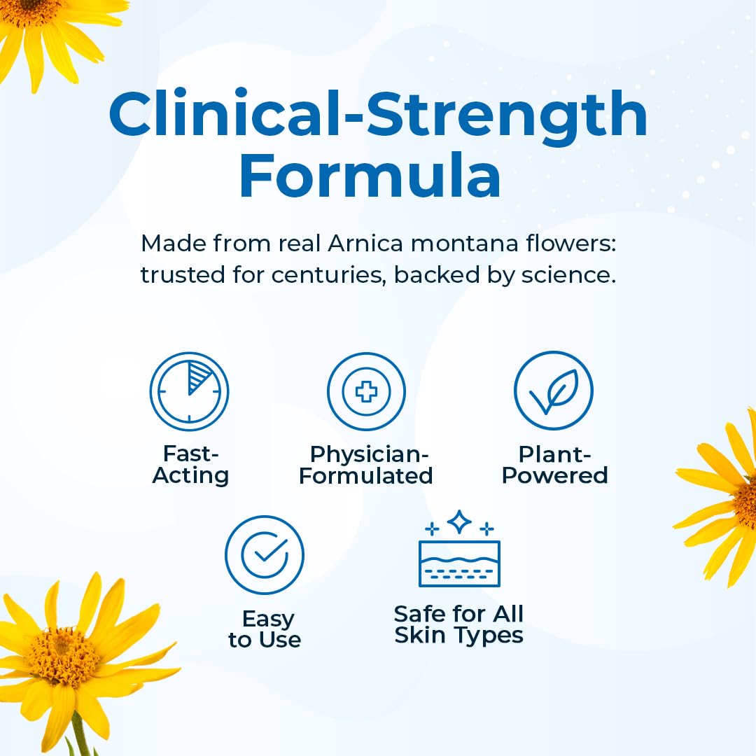 VitaMedica Arnica Montana Tablets & Arnica Gel Bundle – Support for Bruising, Swelling & Soreness, 150 Rapid-Dissolve Tablets + 3 oz Water-Based Gel - TrustMedUSA