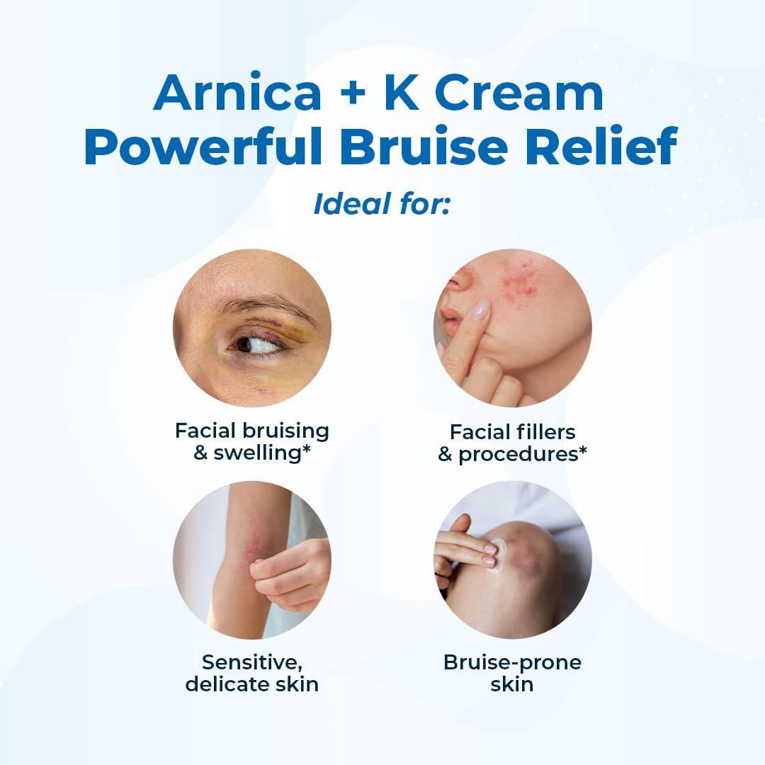 VitaMedica Arnica + Vitamin K Bruise Recovery Cream for Face & Under-Eye, Sensitive-Skin Formula, Post-Procedure Support, 0.5 oz - TrustMedUSA