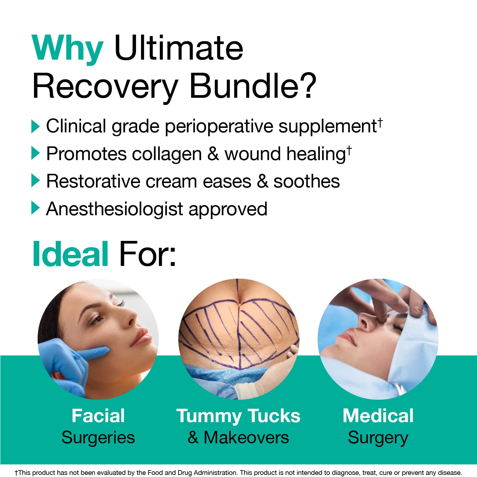 VitaMedica | Ultimate Recovery Bundle | Surgery Prep | Wound Healing | Supplements | Arnica K Oxide Cream | Hot Cold Packs | 30 Day Supply | Arnica Montana | Bromelain | Vitamin A | B Complex - TrustMedUSA