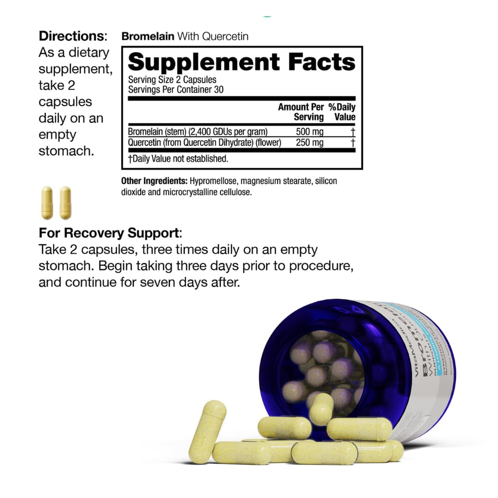VitaMedica | Ultimate Recovery Bundle | Surgery Prep | Wound Healing | Supplements | Arnica K Oxide Cream | Hot Cold Packs | 30 Day Supply | Arnica Montana | Bromelain | Vitamin A | B Complex - TrustMedUSA
