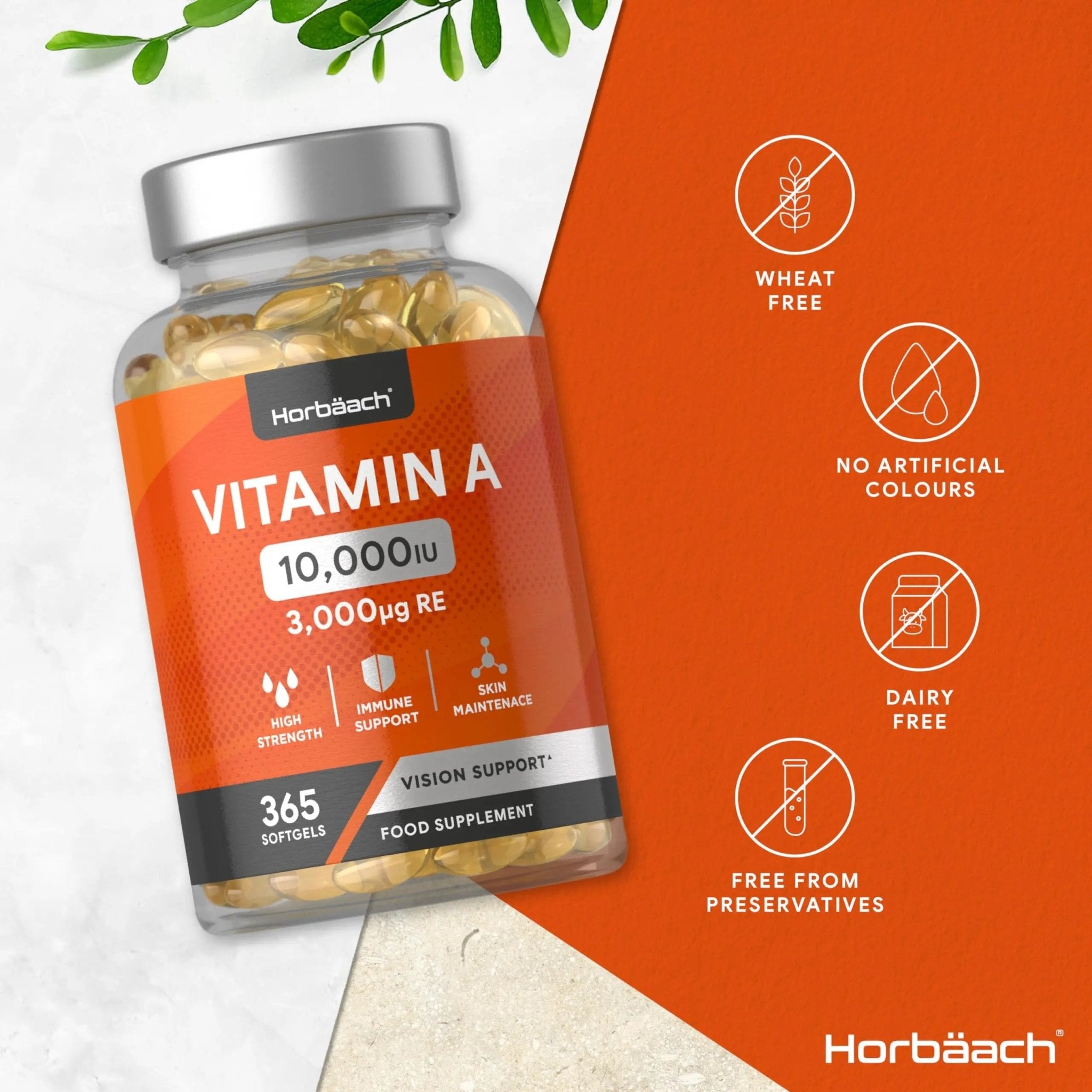 Vitamin A Capsules 10,000iu | 365 Count (1 Year Supply) | High Strength Vitamin A Supplem - TrustMedUSA