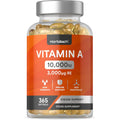 Vitamin A Capsules 10,000iu | 365 Count (1 Year Supply) | High Strength Vitamin A Supplem - TrustMedUSA