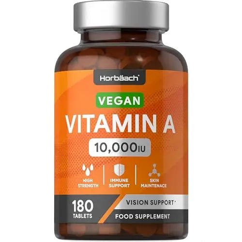 Vitamin A Tablets 10000iu | 180 Count | High Strength Vitamin A as Retinol Acetate - TrustMedUSA