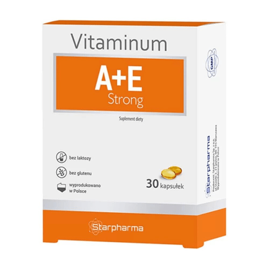 Vitamin A + Vitamin E Starpharma strong lactose-free, glucogen-free, 30 capsules - TrustMedUSA