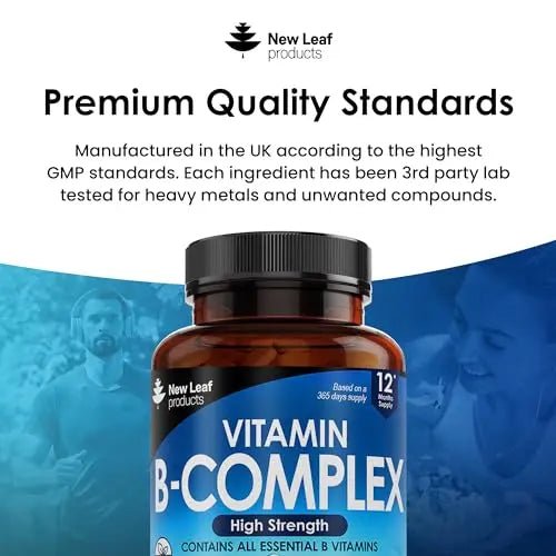 Vitamin B Complex - 365 Small Tablets (One Year Supply) High Strength All 8 B Vitamins - TrustMedUSA