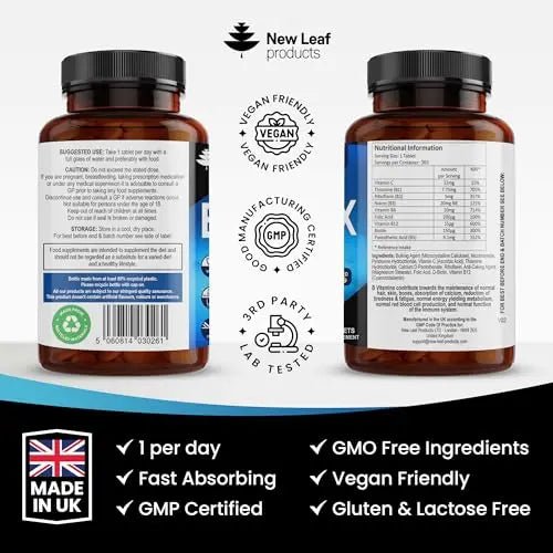 Vitamin B Complex - 365 Small Tablets (One Year Supply) High Strength All 8 B Vitamins - TrustMedUSA