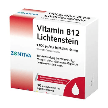 VITAMIN B12 1,000 μg Lichtenstein ampoules 10x1 ml * Cyanocobalamin - TrustMedUSA