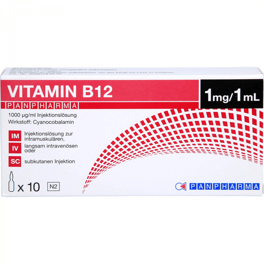VITAMIN B12 PANPHARMA 1000 μg/ml 10X1 ml - TrustMedUSA