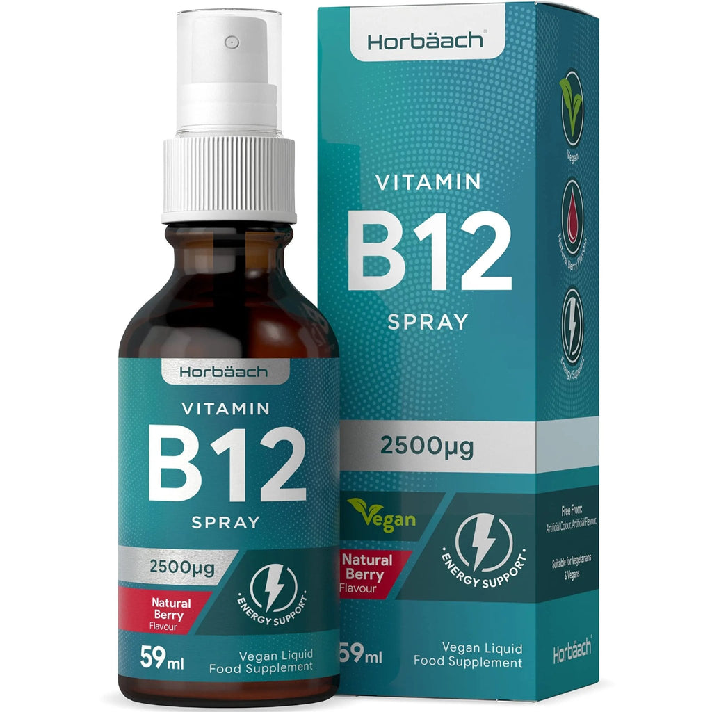 Vitamin B12 Spray 2500mcg | 59ml | High Strength Supplement | Natural Berry Flavour - TrustMedUSA